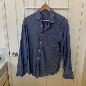 J Crew lightweight chambray slim fit shirt